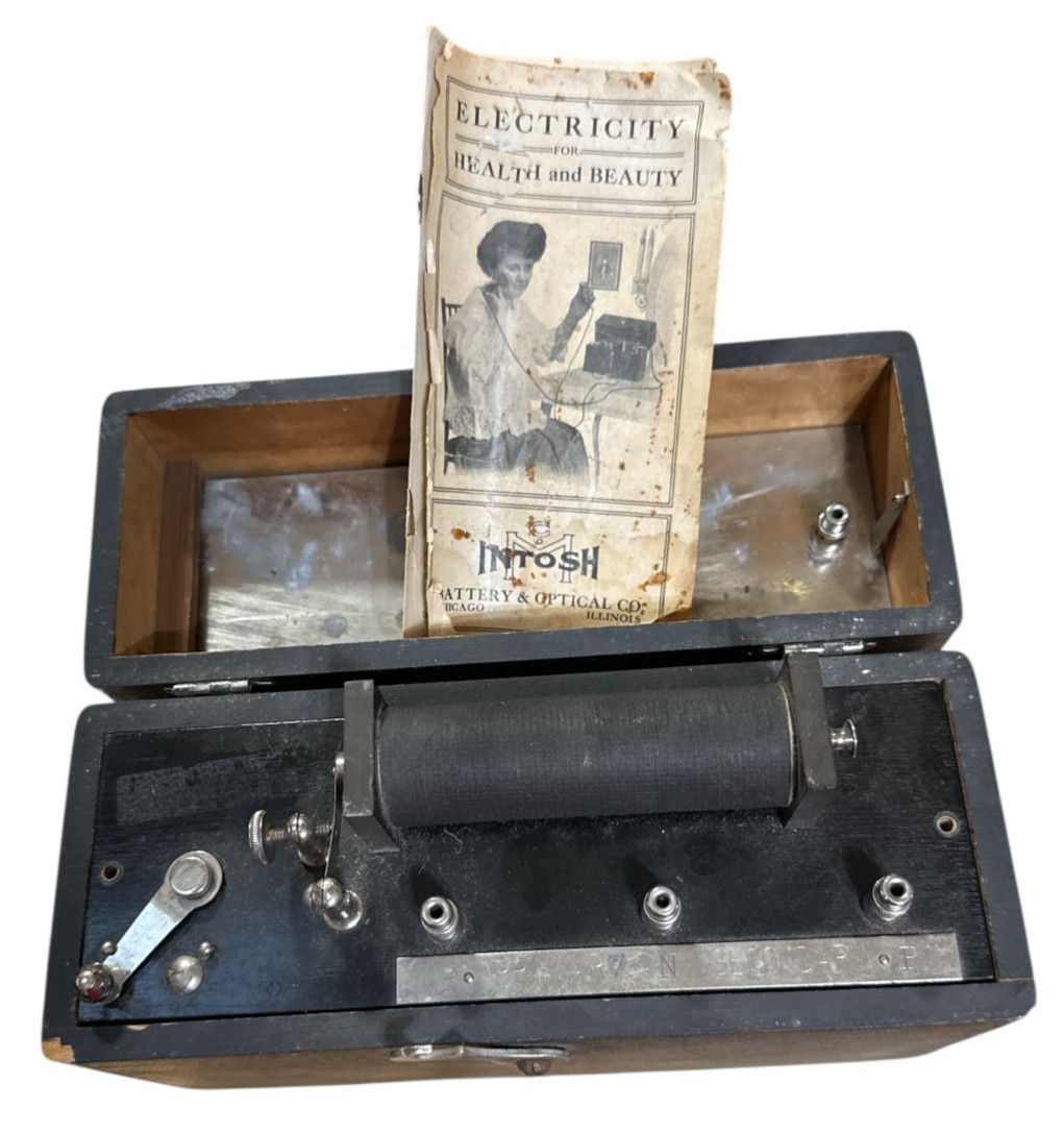 Vtg McIntosh Battery & Optical Co. Quack Machine Electricity for Health & Beauty