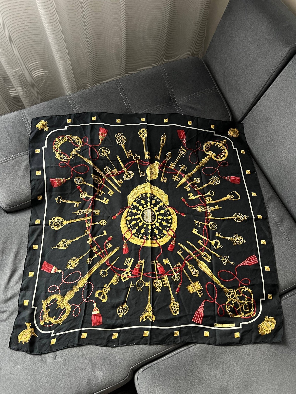 Hermes Les cles silk scarf 90*90 Hermes Les cles silk scarf 90*90