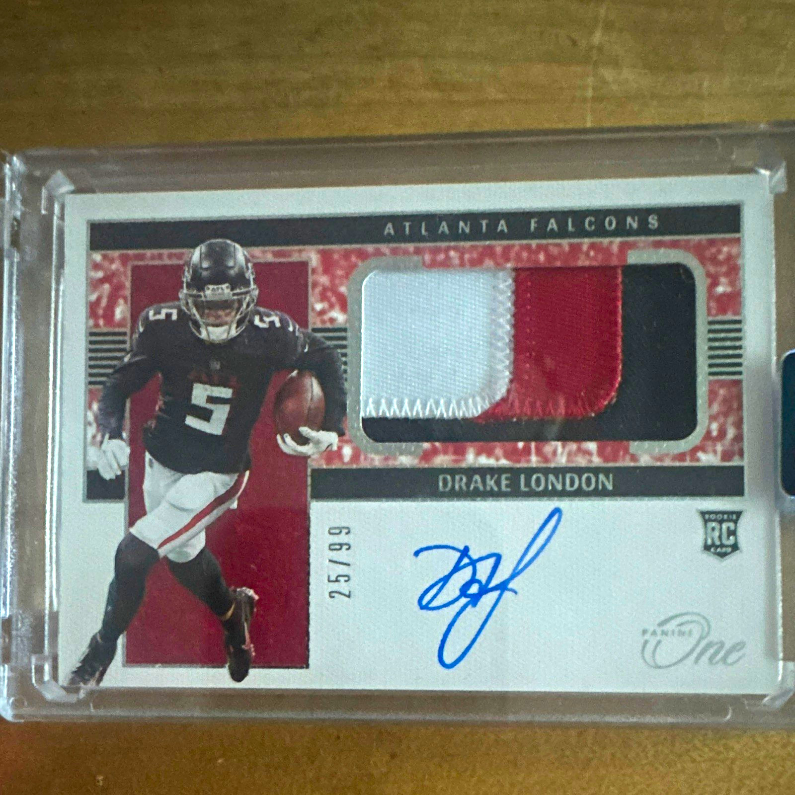 Panini 2022 One Rookie Patch Autographs Drake London Auto /99 #4 Falcons Panini 2022 One Rookie Patch Autographs Drake London Auto /99 #4 Falcons