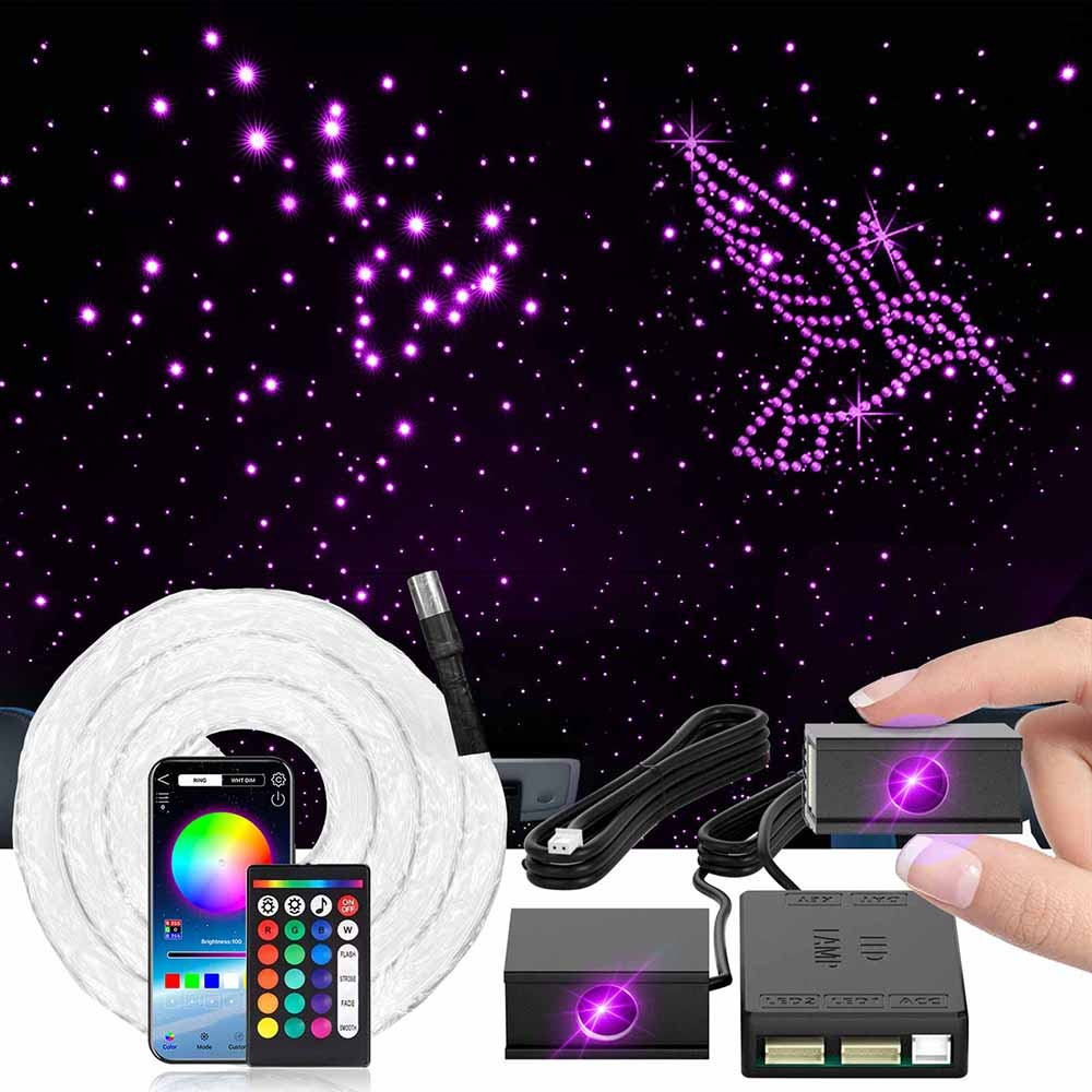 300~1200PCS Car Headliner Star Light kit Roof Glow Ceiling Lights Fiber Optic US