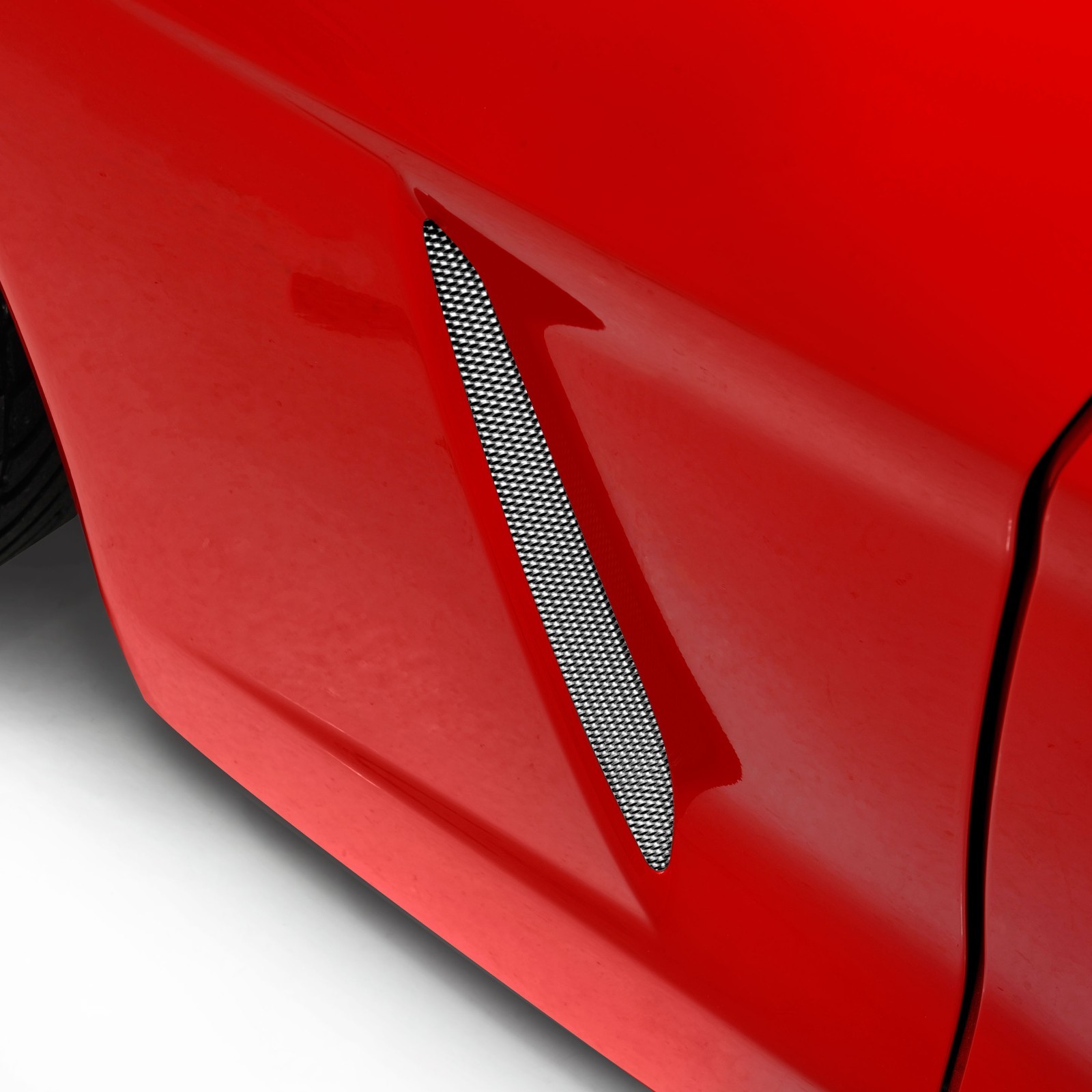 2005-2013 C6 Corvette Anodized Side Vent Screens Base Coupe Convertible