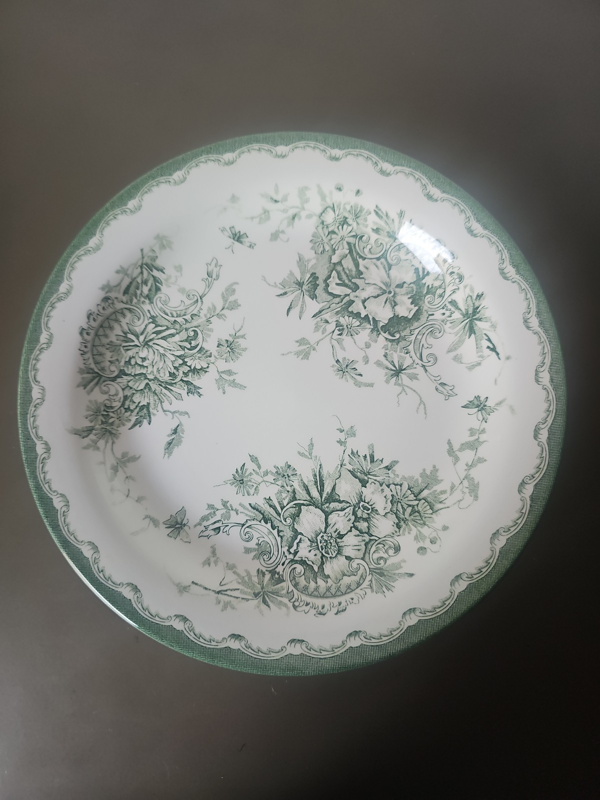 Vintage Rörstrand Grön Anna Set Of 4 Bread & Butter Or Dessert Plates Vintage Rörstrand Grön Anna Set Of 4 Bread & Butter Or Dessert Plates