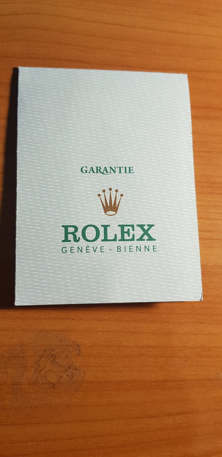 Rolex Garantie french 1972 ref:572.01.300 blanc unused in good condition