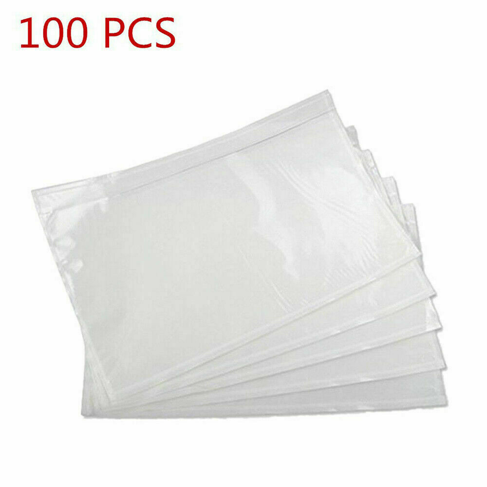 100-1000 Clear Adhesive Packing List Shipping Label Envelopes Pouches 6
