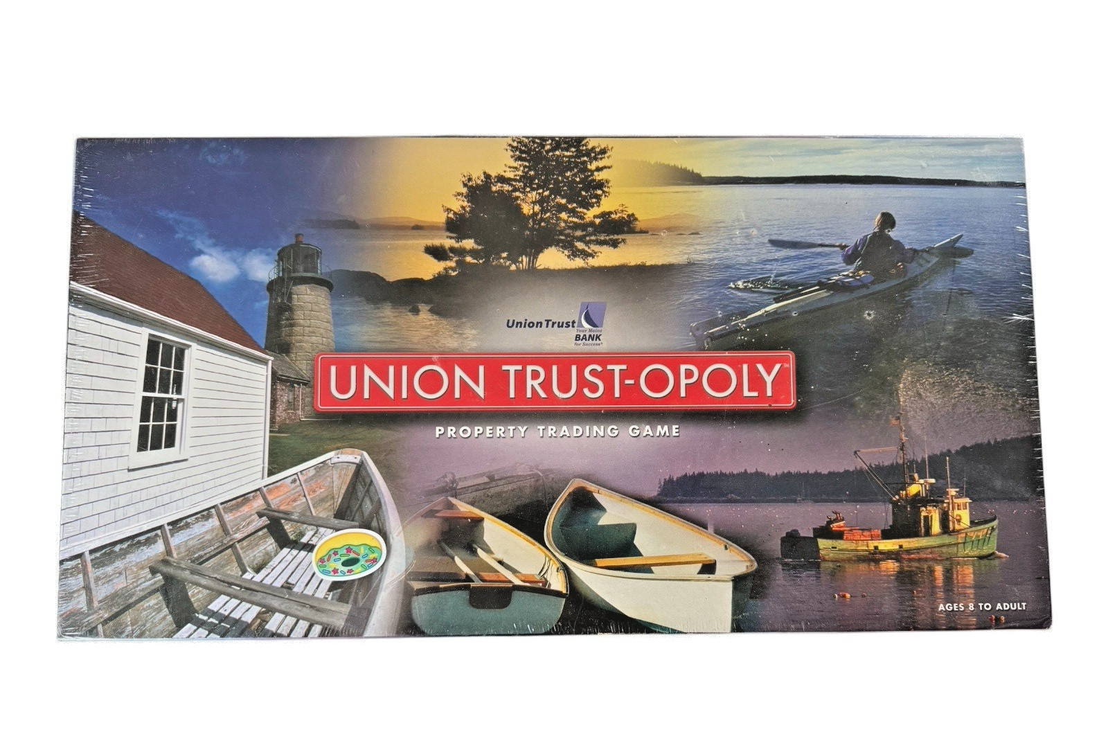 Vintage Union Trust-opoly Maine Bank Property Trading Board Game New Sealed