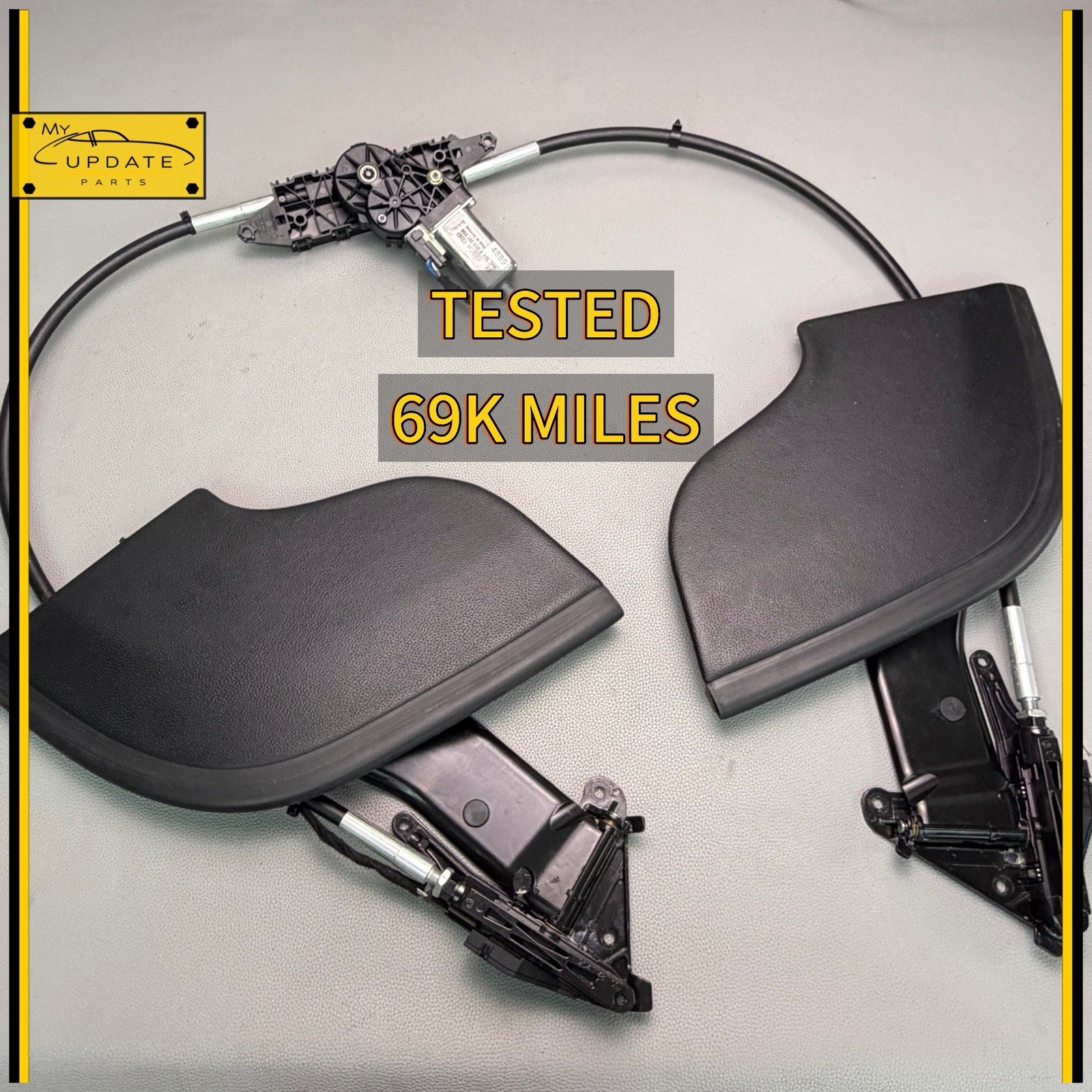 2003-06 Mercedes R230 SL600 SL55 Side Trunk Flaps Convertible Top Motor BLACK