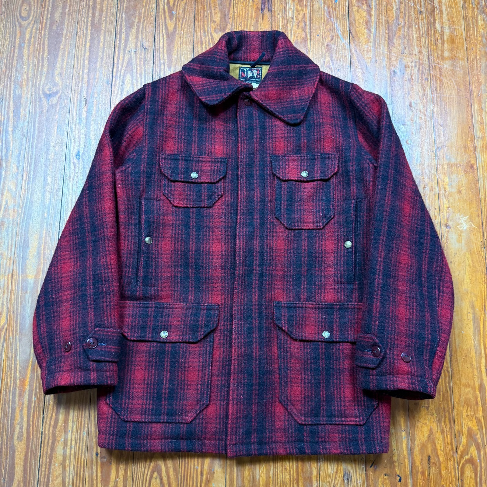 Vintage Woolrich 503 Mackinaw Wool Hunting Jacket Mens Size 36 Red Plaid 50s Vintage Woolrich 503 Mackinaw Wool Hunting Jacket Mens Size 36 Red Plaid 50s
