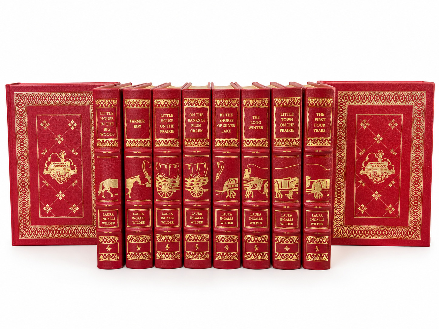 Easton Press Laura Ingalls Wilder Little House Complete 9 Vol Leather Set