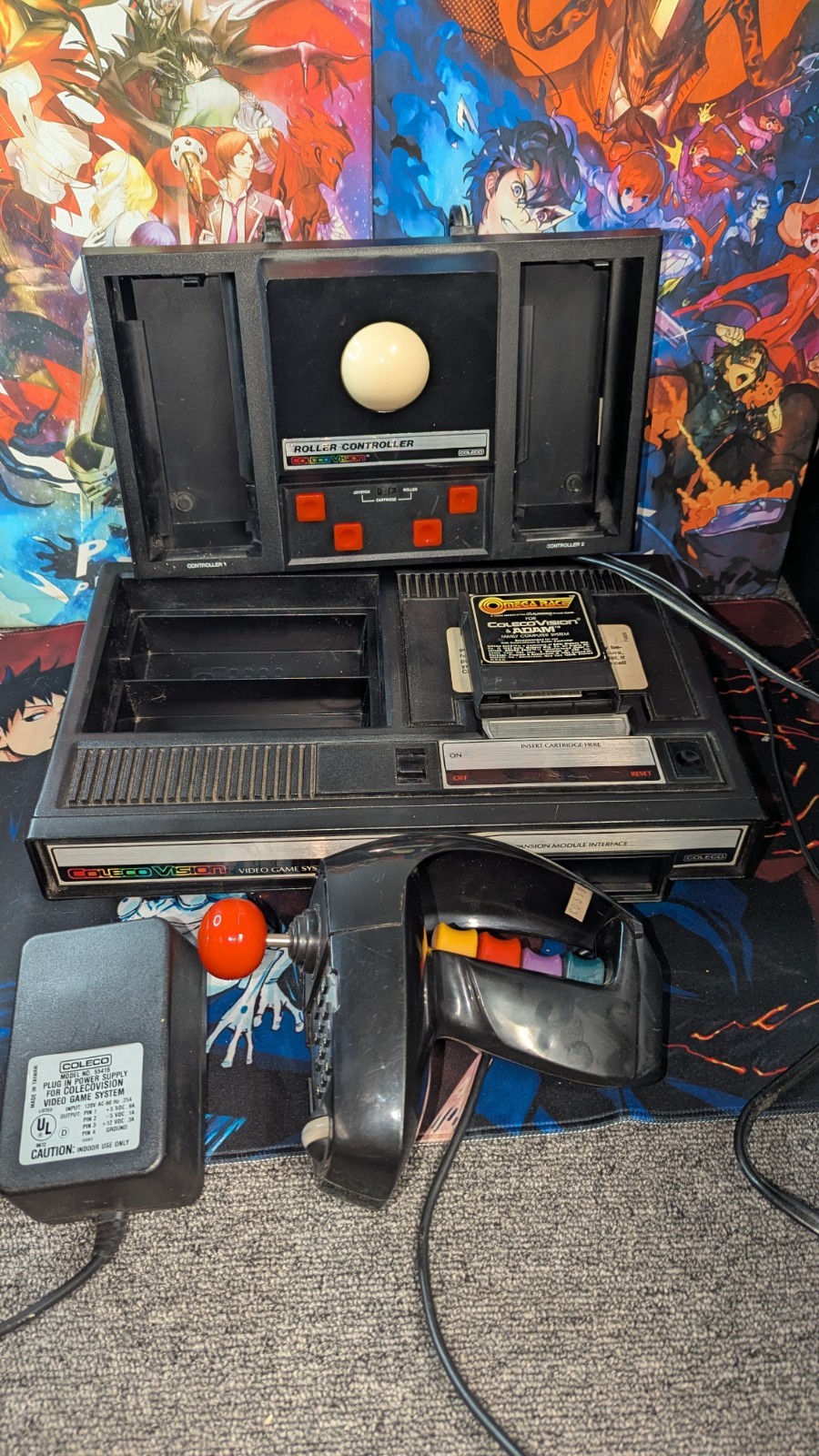 Colecovision Model 2400 Console With Roller & Super Action Controller Tested Colecovision Model 2400 Console With Roller & Super Action Controller Tested