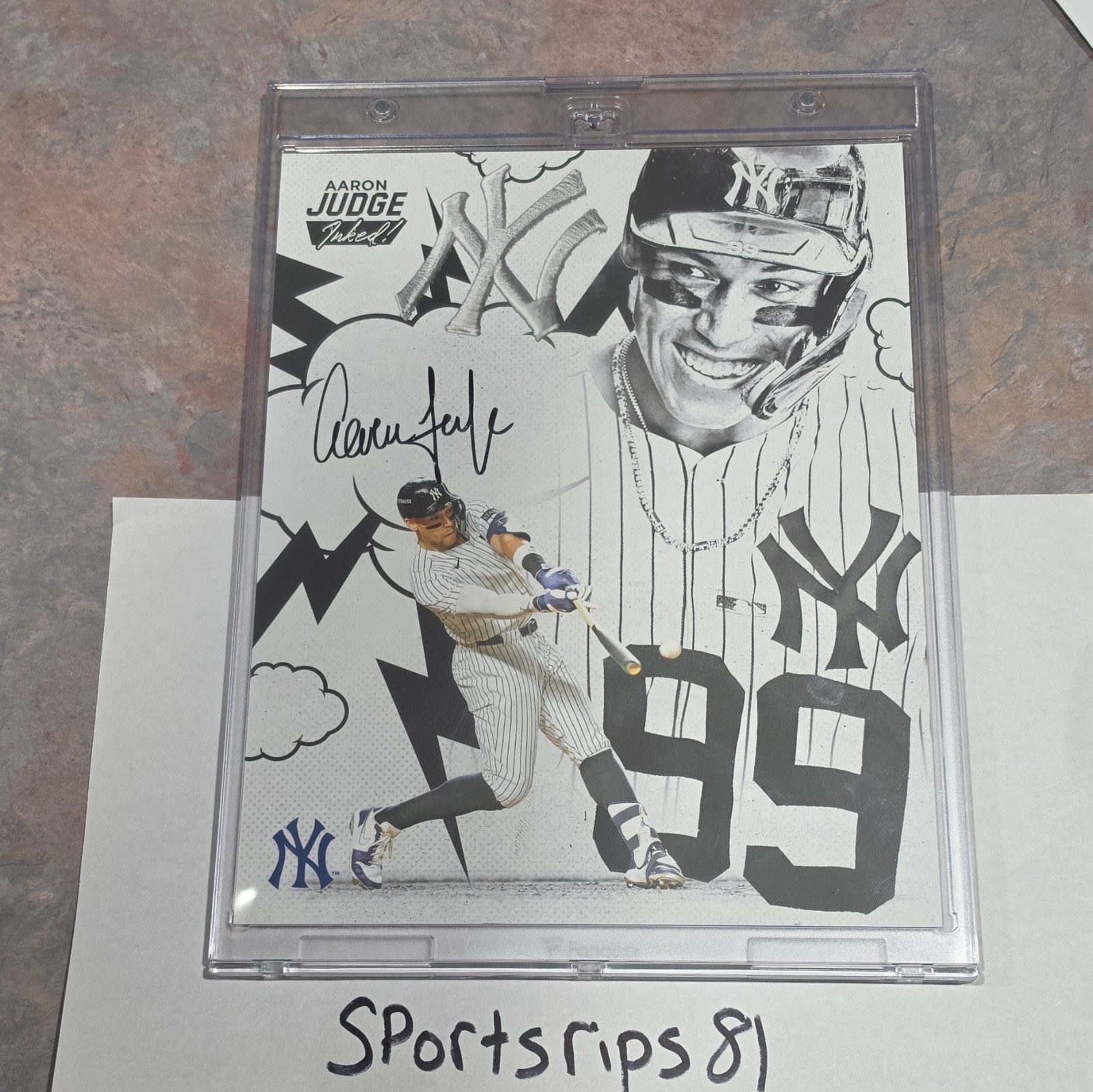 2026  Fanatics Emanate Aaron Judge INKED Hard Signed Auto #99 Yankees 04/10