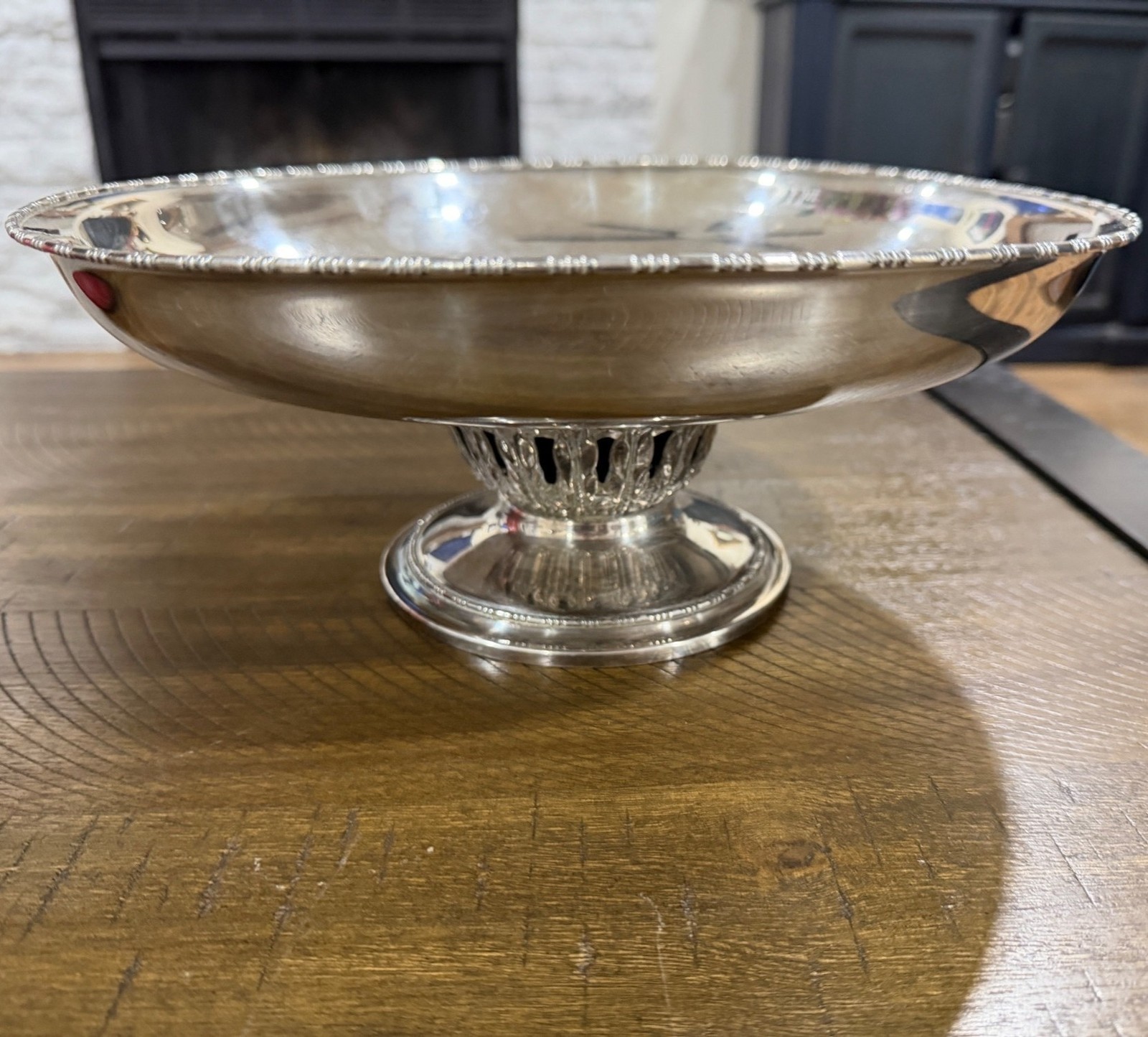 Vintage Silver Plate Pedestal Wallace Silversmiths EPNS N6718 Home Decor Center 