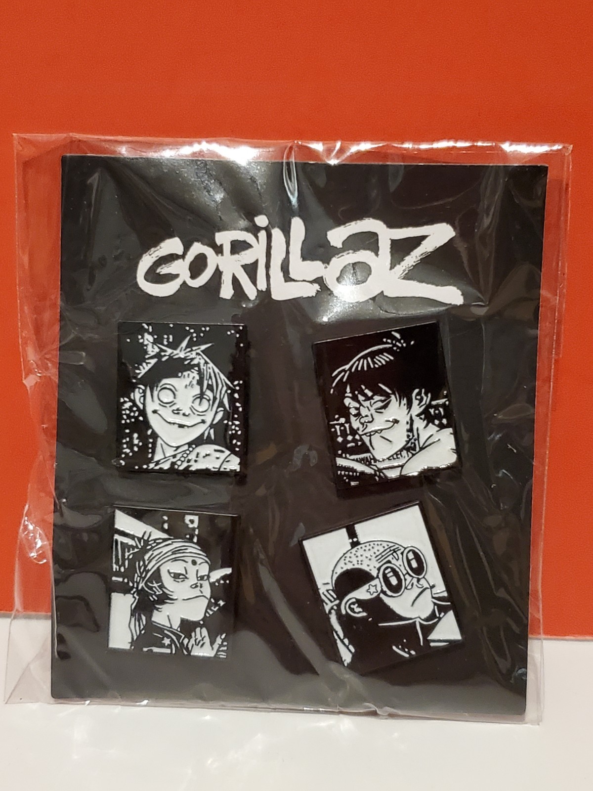 GORILLAZ THE MOUNTAIN TOUR VIP EXPERIENCE MERCH PIN BADGES SET 4 ENAMEL PINS GORILLAZ THE MOUNTAIN TOUR VIP EXPERIENCE MERCH PIN BADGES SET 4 ENAMEL PINS