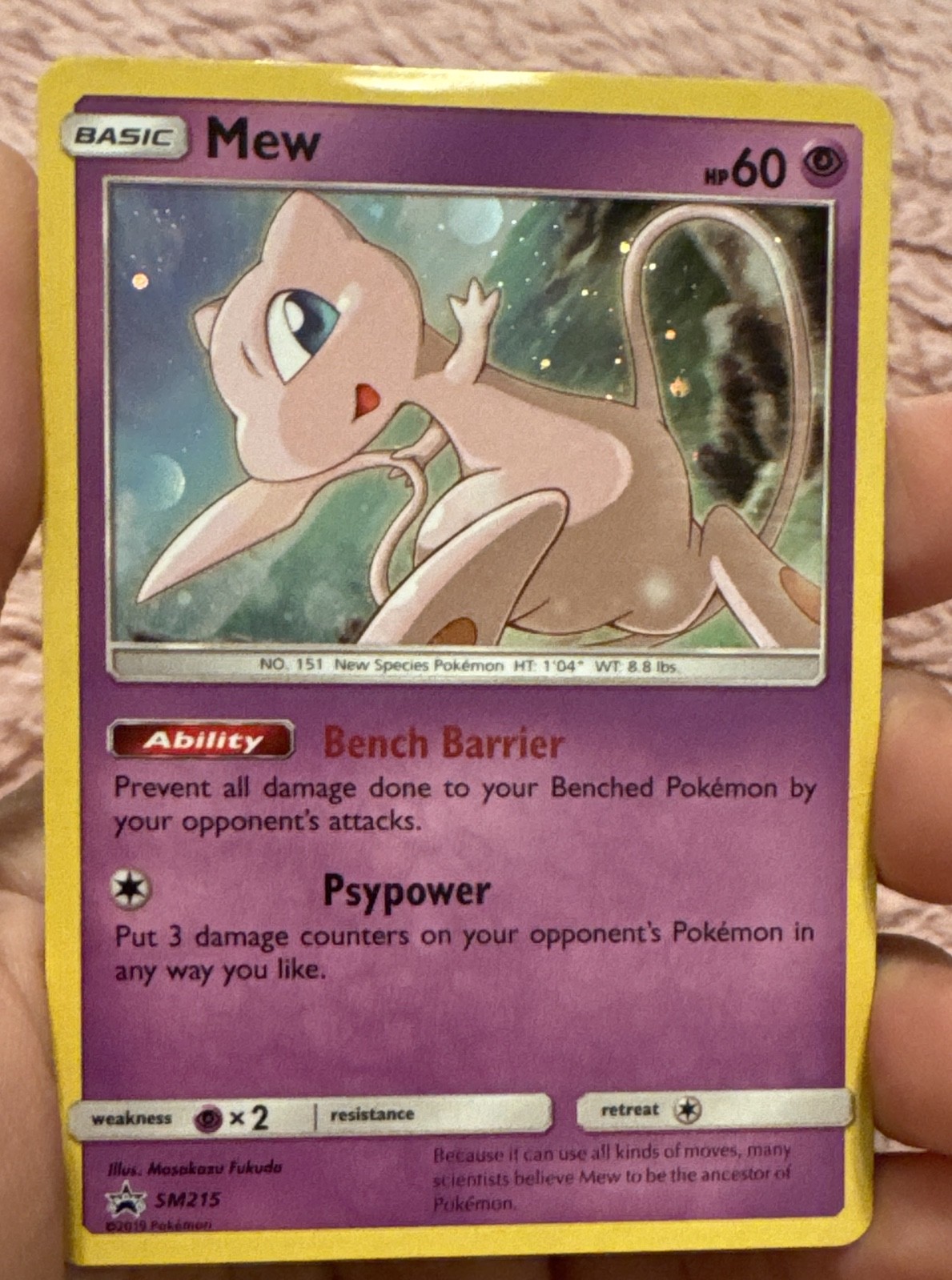 Mew SM215 Sm Holo Mew SM215 Sm Holo