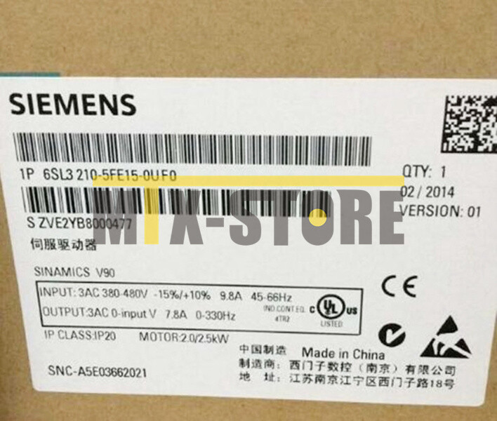 1PCS Unopened New Siemens Servo Driver 6SL3210-5FE15-0UF0 6SL3 210-5FE15-0UF0