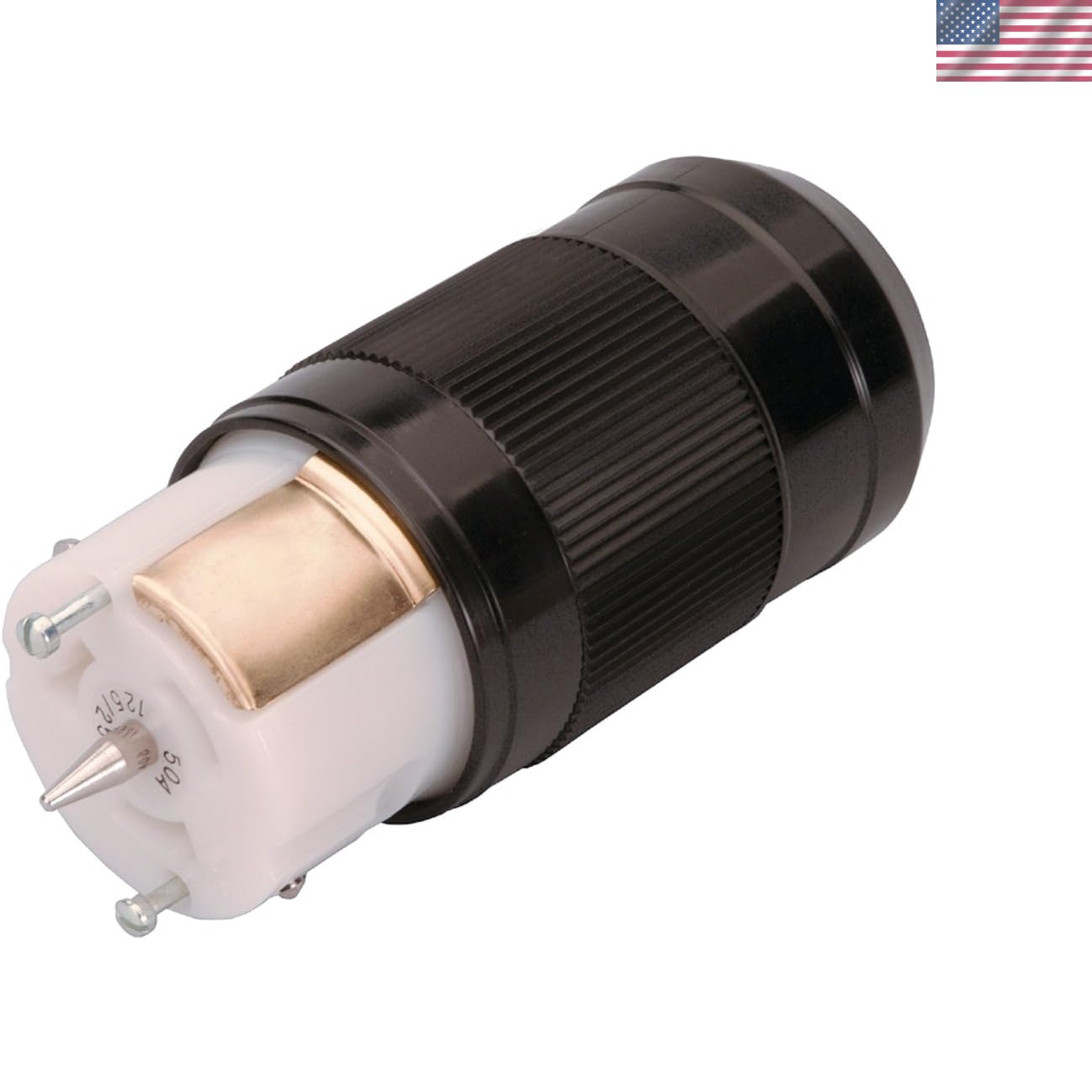 LL550C 50 Amp Generator Connector Female, Black LL550C 50 Amp Generator Connector Female, Black