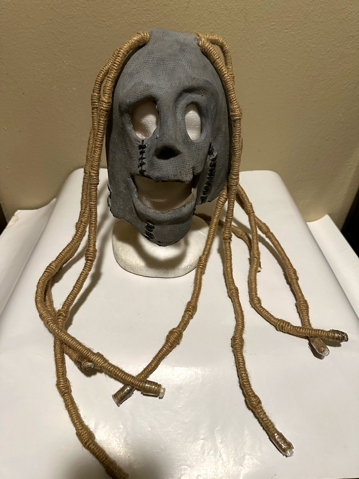 Slipknot Corey Taylor Zombie Mask With Dreads Replica