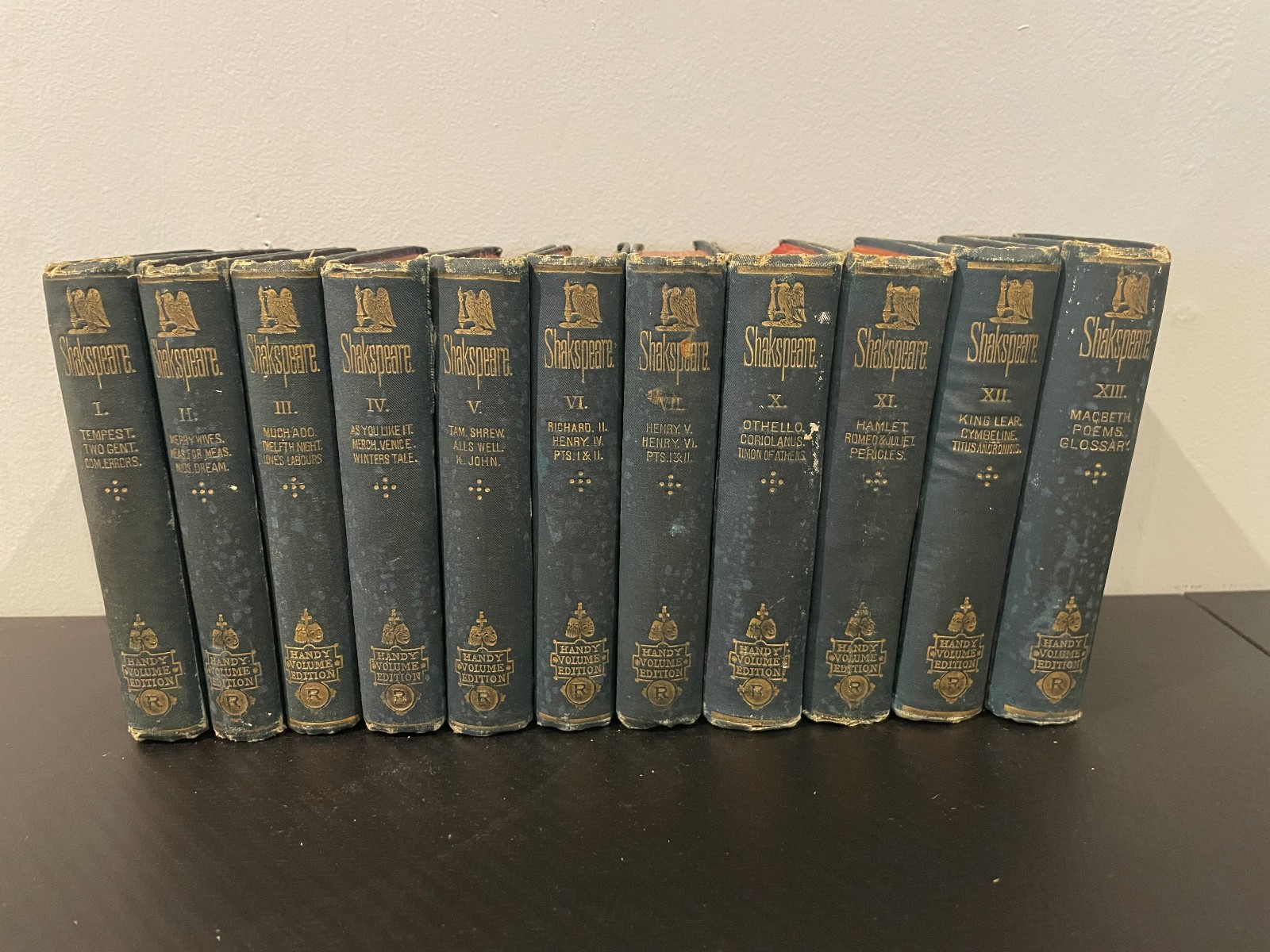 Vintage Shakespeare Handy Volumes Edition R 1-7, 10-13 George Routledge