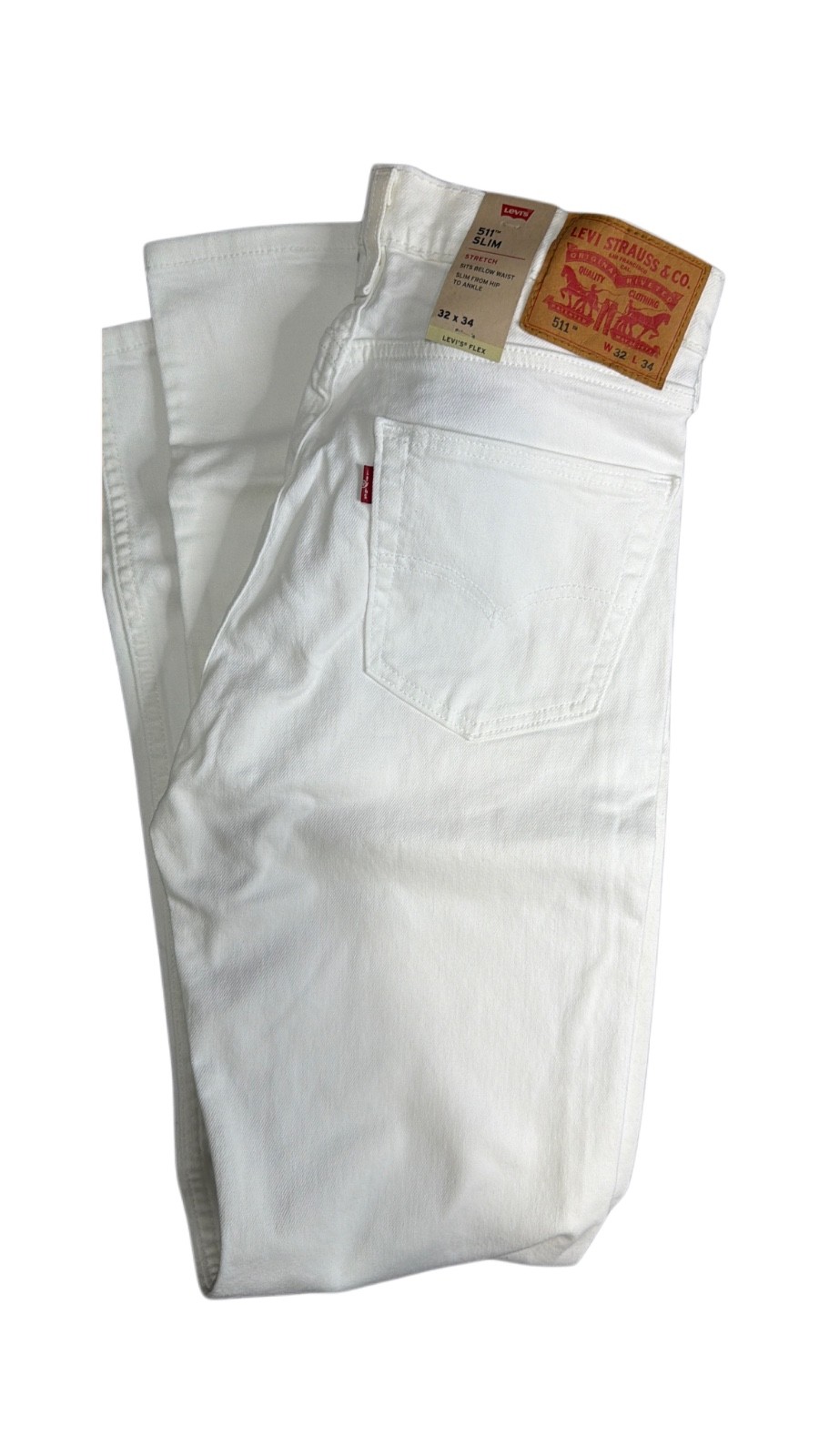 Levi’s Men’s 511 Slim Fit Jeans White 045111943 Levi’s Men’s 511 Slim Fit Jeans White 045111943