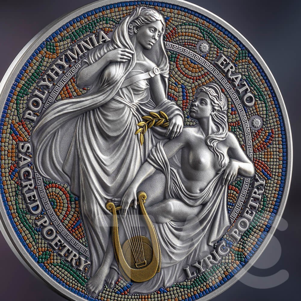 2026 Cameroon Erato and Polyhymnia The Nine Muses 2 oz Silver Coin 2026 Cameroon Erato and Polyhymnia The Nine Muses 2 oz Silver Coin