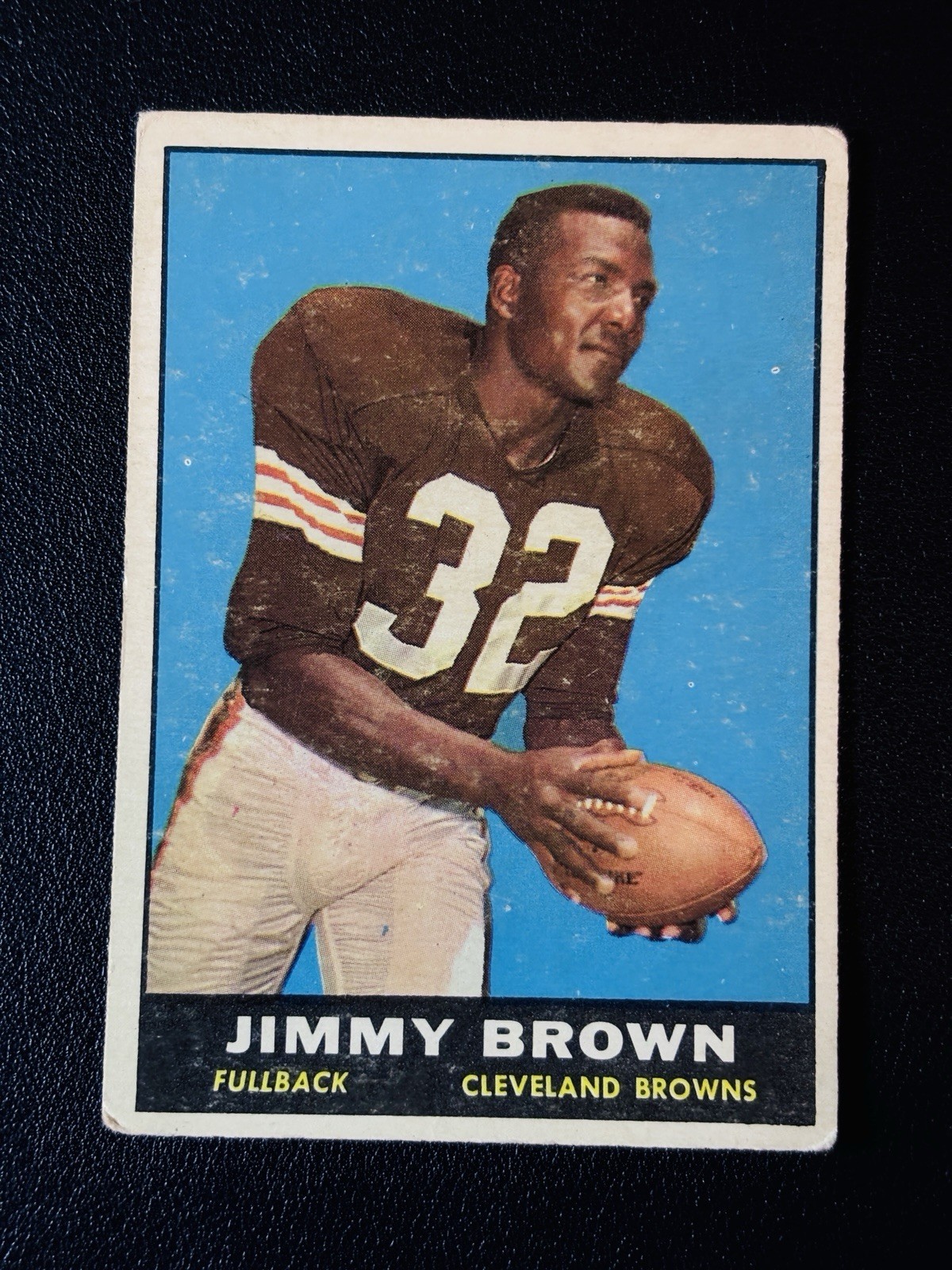 1961 Topps Football #71 Jimmy Jim Brown Cleveland Browns A2 1961 Topps Football #71 Jimmy Jim Brown Cleveland Browns A2