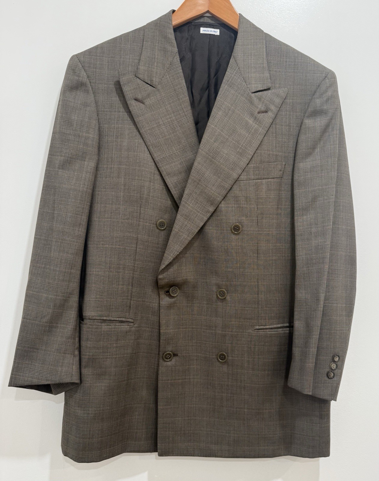 VTG Brioni Barney\'s NY Blazer Sport Coat Brown DBL Breasted 38/48 Made in Italy VTG Brioni Barney\'s NY Blazer Sport Coat Brown DBL Breasted 38/48 Made in Italy