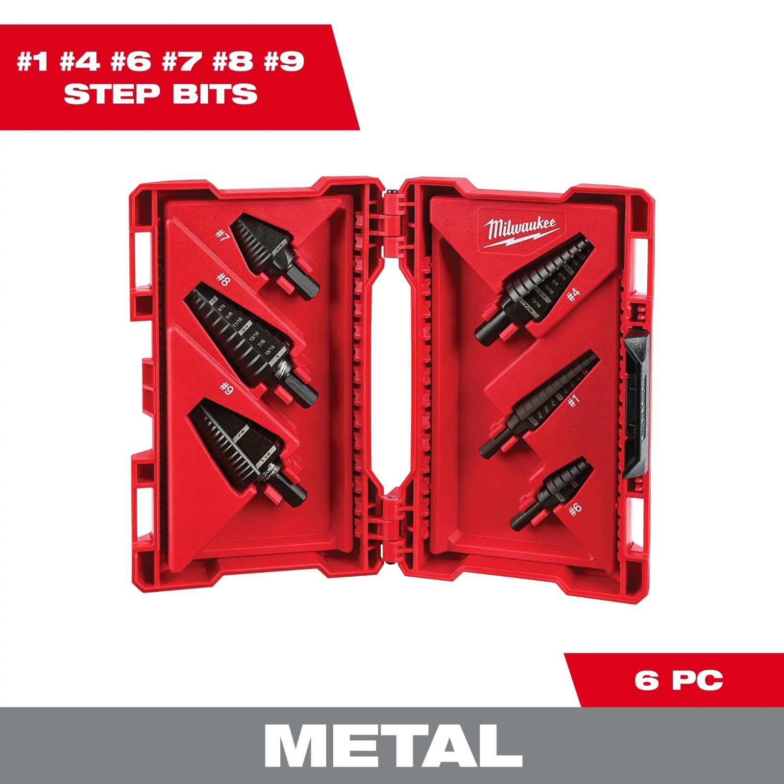 Milwaukee 48-89-9224 6 PC Step Drill Bit Set