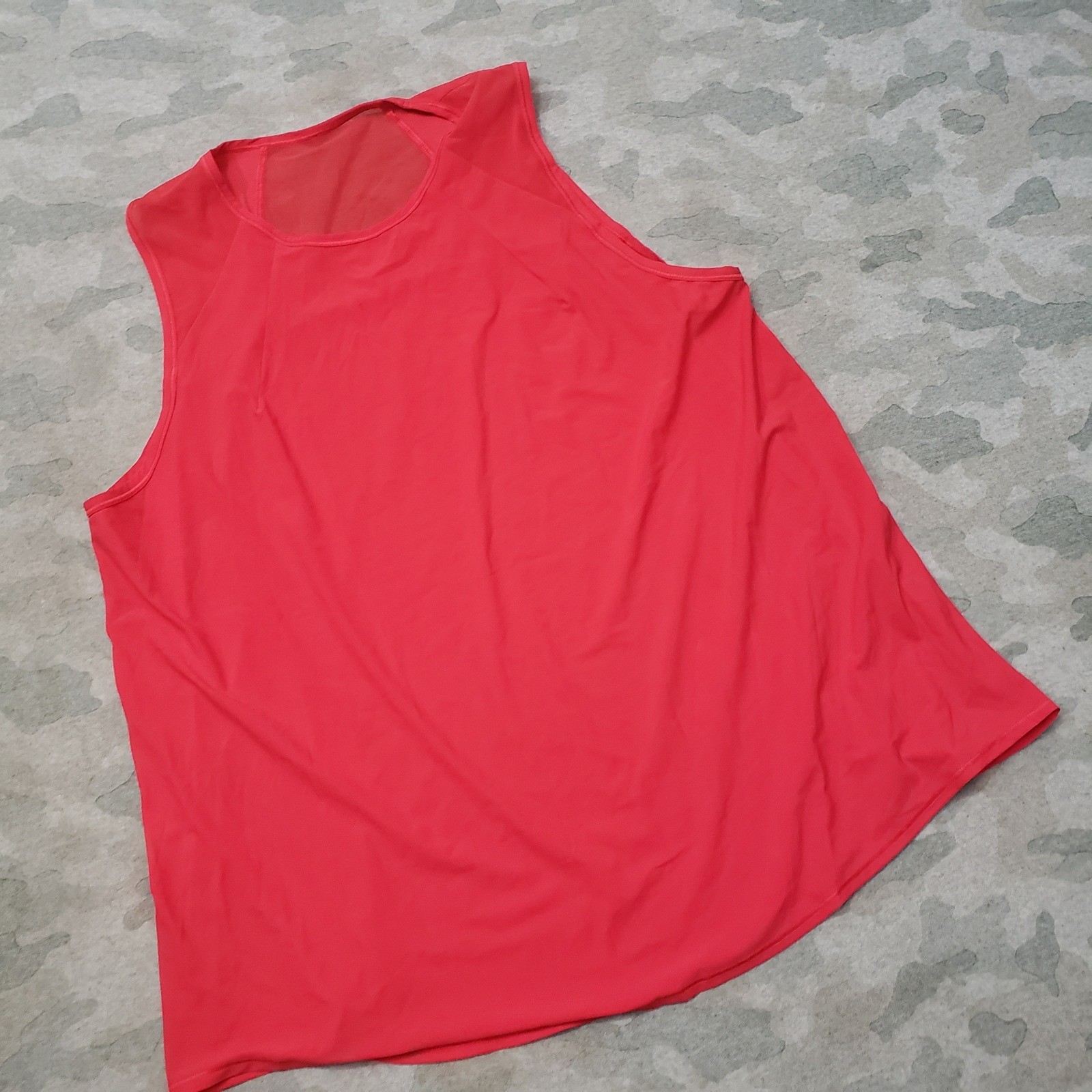 Lululemon Sculpt Tank Top Womens 12 Red Back Activewear Running Sleeveless