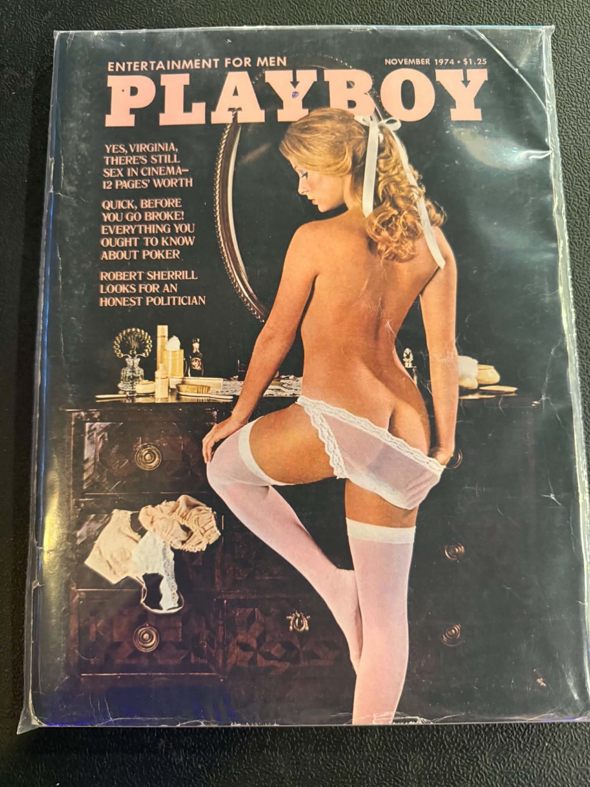 Playboy Magazine November 1974 Vintage Original Complete Centerfold Virginia Z19