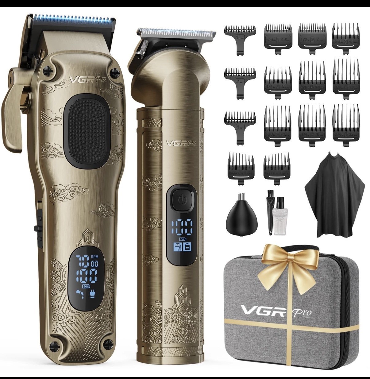 VGRPRO Hair Clippers for Men Professional, Cordless Clipper and Trimmer Set VGRPRO Hair Clippers for Men Professional, Cordless Clipper and Trimmer Set