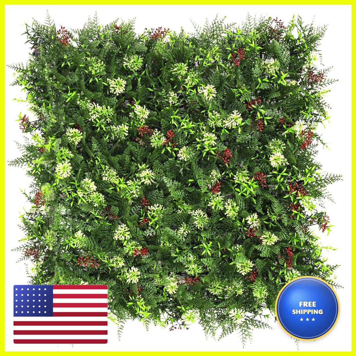 SunnyRoyal 6 Pcs Artificial Boxwood Panel 20\ SunnyRoyal 6 Pcs Artificial Boxwood Panel 20\