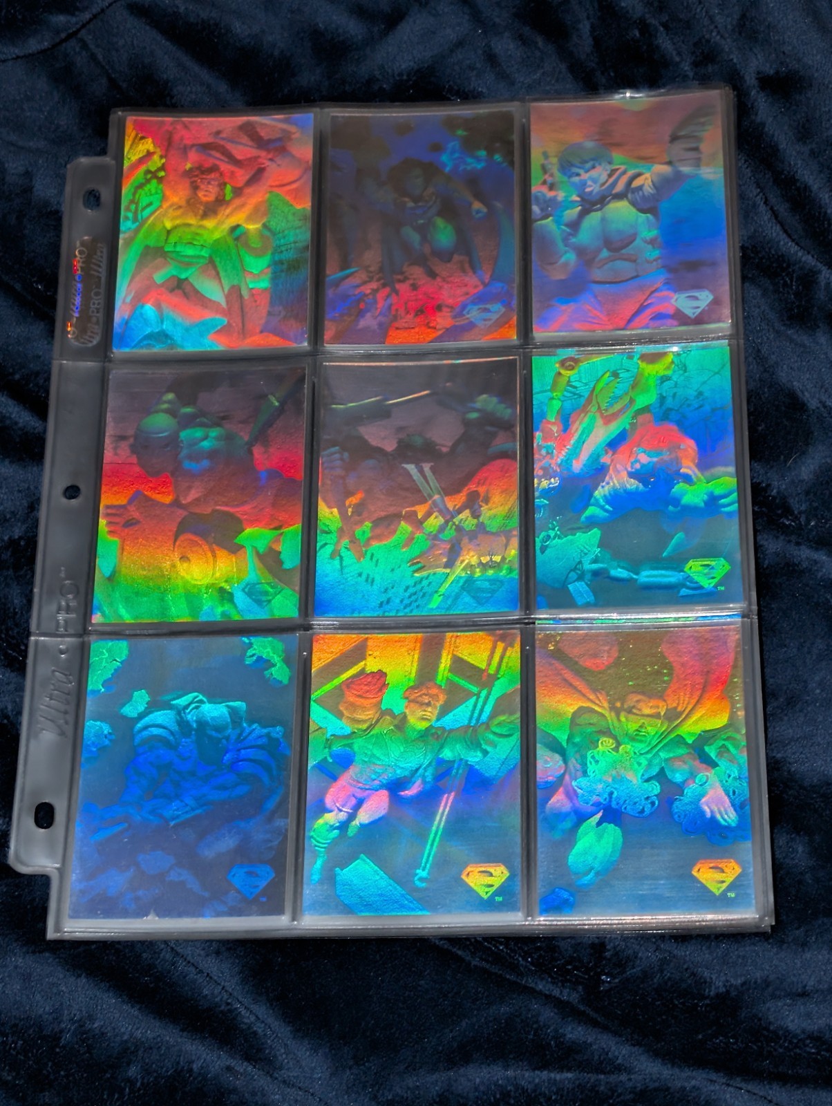 *NM* (H1-4) Complete 1996 Superman Holo Series Base Set With H1, H2, H3 And H4
