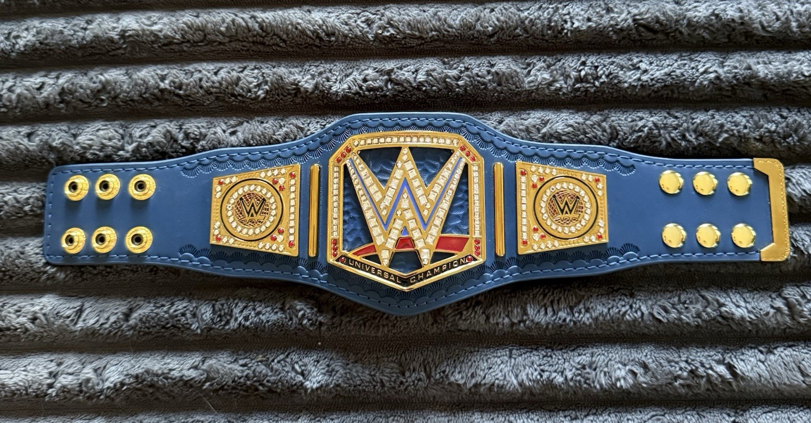 WWE Blue Smackdown Universal Authentic Championship Title Mini Belt