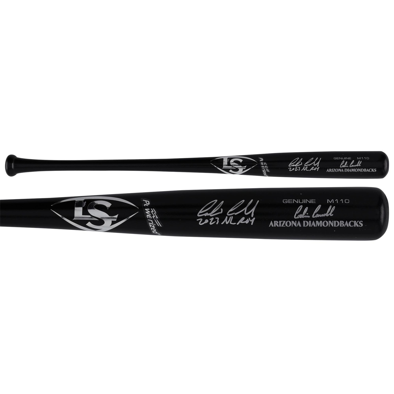 Corbin Carroll Diamondbacks Signed Louisville Slugger Game Model Bat w/Insc