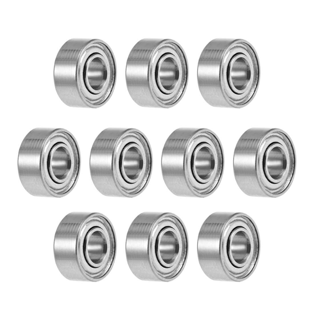 10pcs Deep Groove Ball Bearing 683ZZ Double Shield Carbon Steel 3mm x 7mm x 3mm