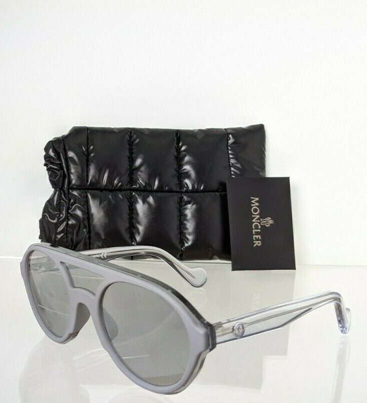  Brand New Authentic Moncler Sunglasses MR MONCLER ML 0052 22C Grey 140mm