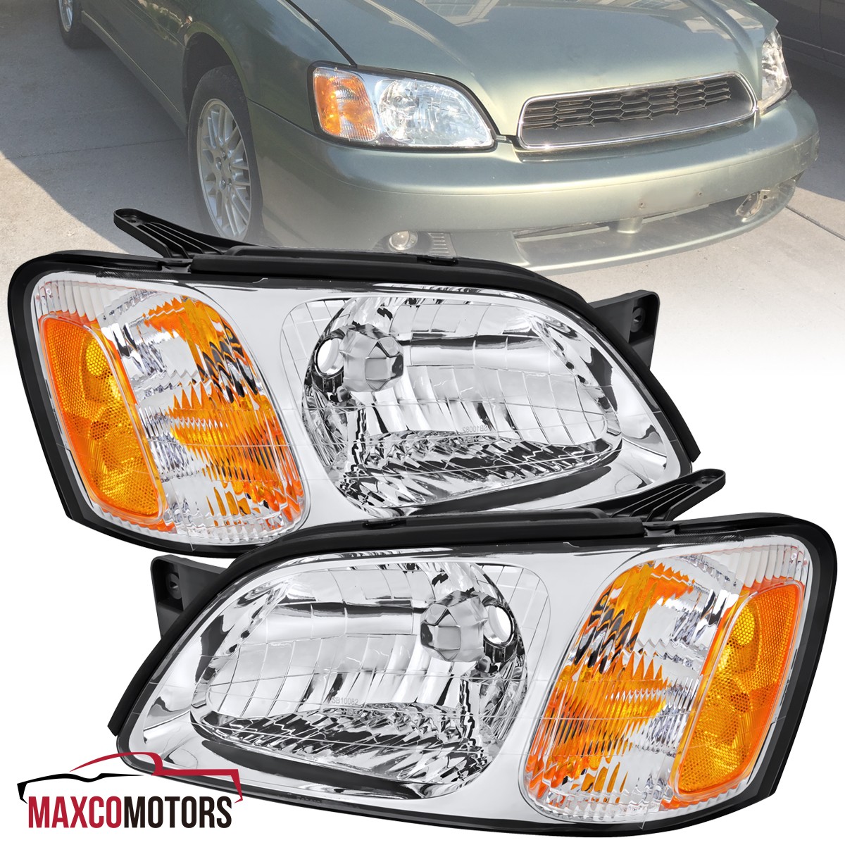 Fits 2000-2004 Subaru Legacy 03-06 Baja Clear Headlights Headlamp Left+Right Fits 2000-2004 Subaru Legacy 03-06 Baja Clear Headlights Headlamp Left+Right
