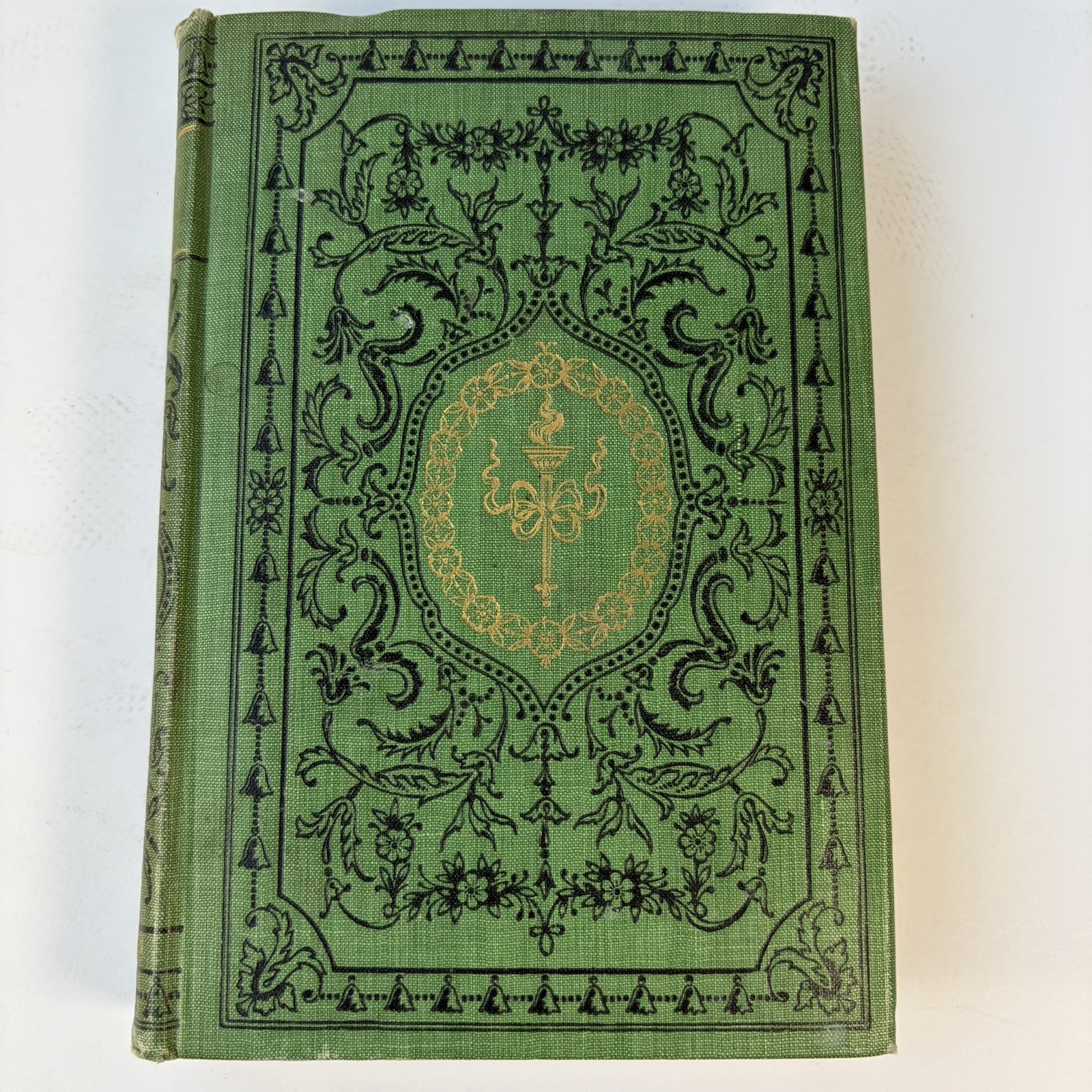 Thomas Moore Lalla Rookh Antique Poetry Book HC Cambridge Decorative Green