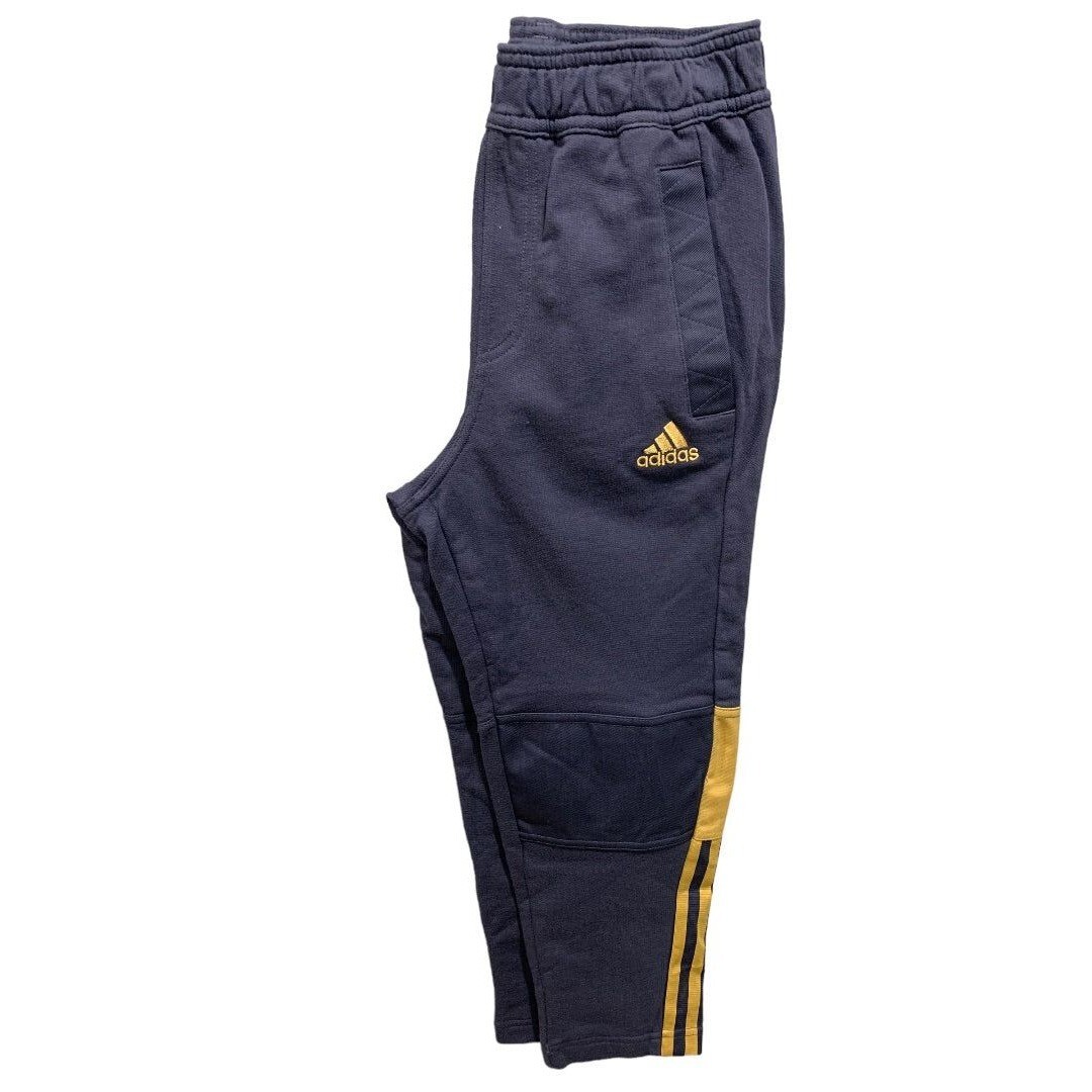 Medium Adidas Boy\'s Youth New 7/8 Blue Tito Track Pants H56619 Medium Adidas Boy\'s Youth New 7/8 Blue Tito Track Pants H56619