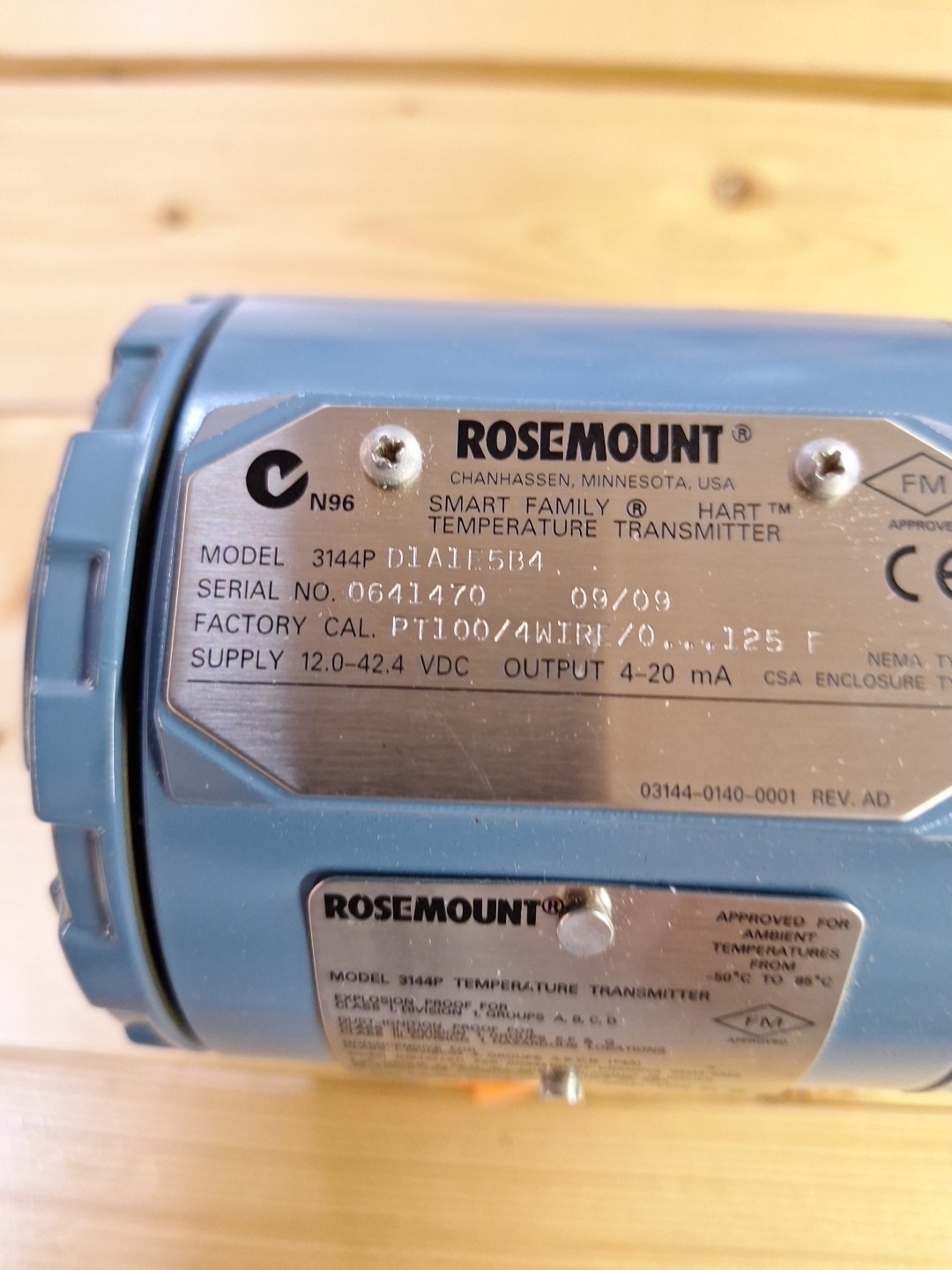 Rosemount 3144P D1A1E5B4 HART Smart Temperature Transmitter 4-20mA PT100 RTD