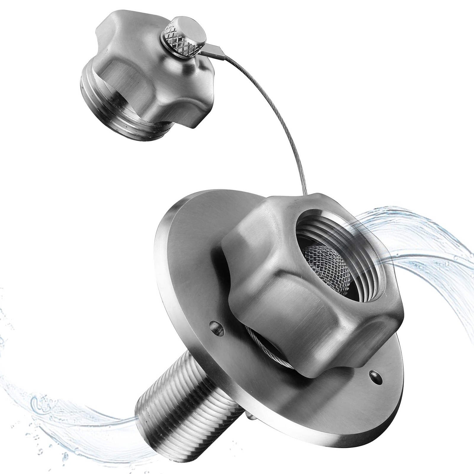 Senhozi SE004BN RV City Water Inlet with Check Valve All Metal Senhozi SE004BN RV City Water Inlet with Check Valve All Metal