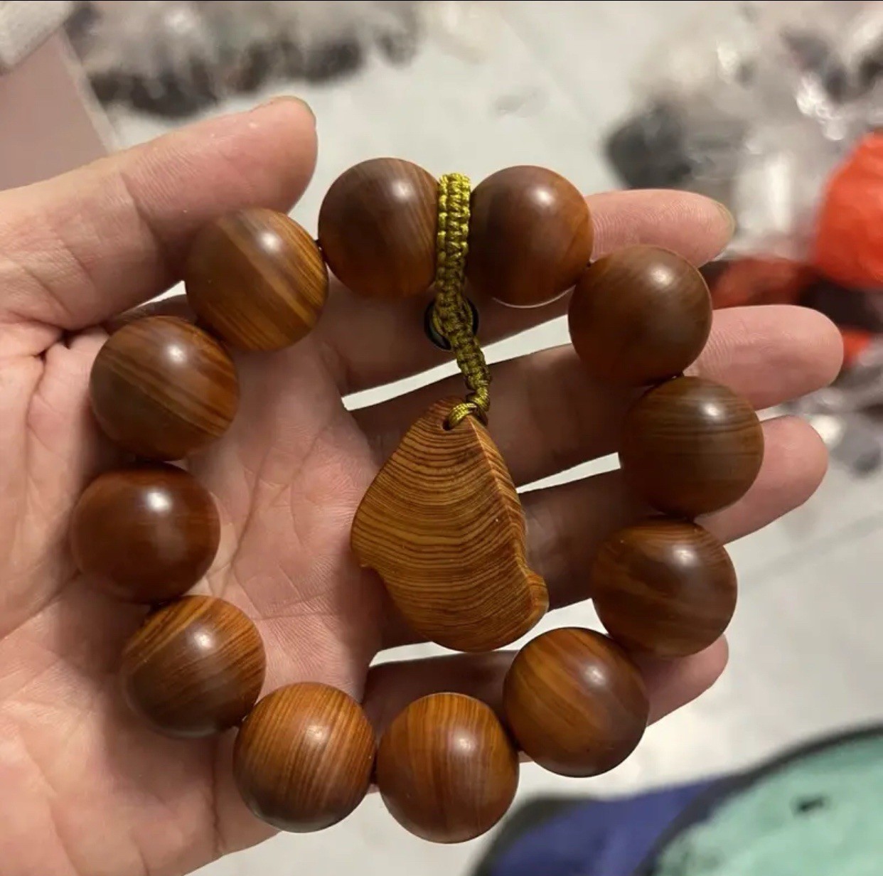 Taihang cliff cypress wood Buddhist prayer beads 20mm bracelet for men Taihang cliff cypress wood Buddhist prayer beads 20mm bracelet for men