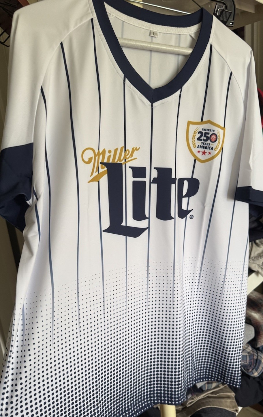 Miller Lite 250 Year USA Uniform Shirt Miller Lite 250 Year USA Uniform Shirt