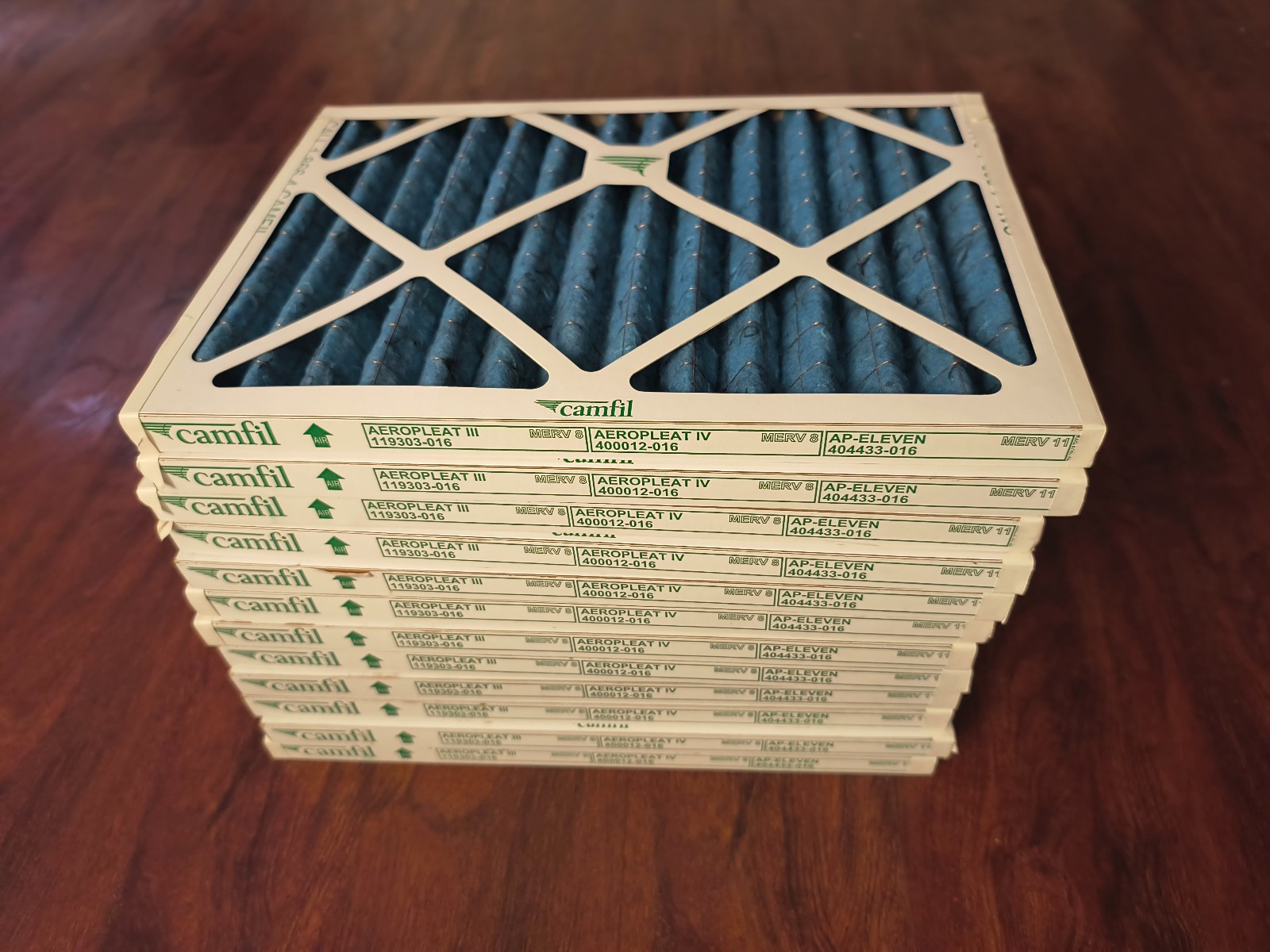 16x12x1 Camfil Aeropleat III Air Filter MERV-8 Pack of 12 16x12x1 Camfil Aeropleat III Air Filter MERV-8 Pack of 12