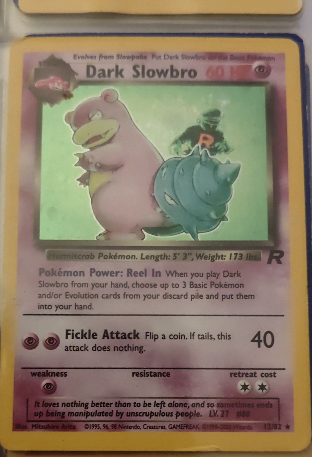 Dark Slowbro 12/82 Team Rocket Holo Dark Slowbro 12/82 Team Rocket Holo