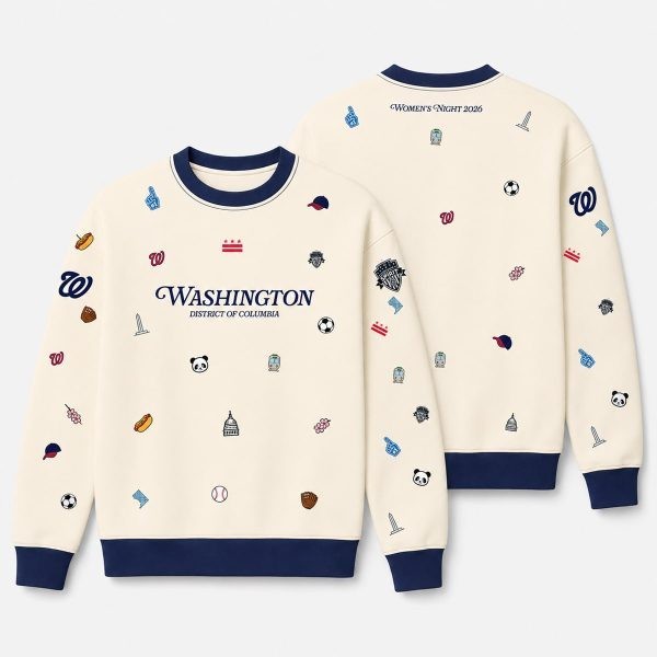 HOT 2026 Nationals Women’s Night 08/28 Sweatshirt Giveaway Full Size
