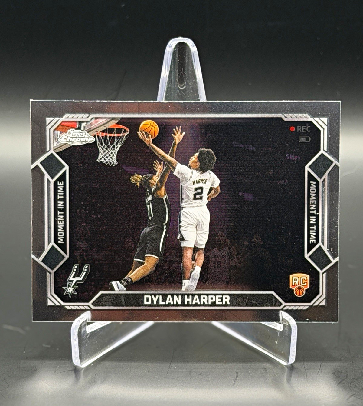 Topps 2025-26 Chrome Update Moment in Time Dylan Harper RC #MT-17 Base Topps 2025-26 Chrome Update Moment in Time Dylan Harper RC #MT-17 Base