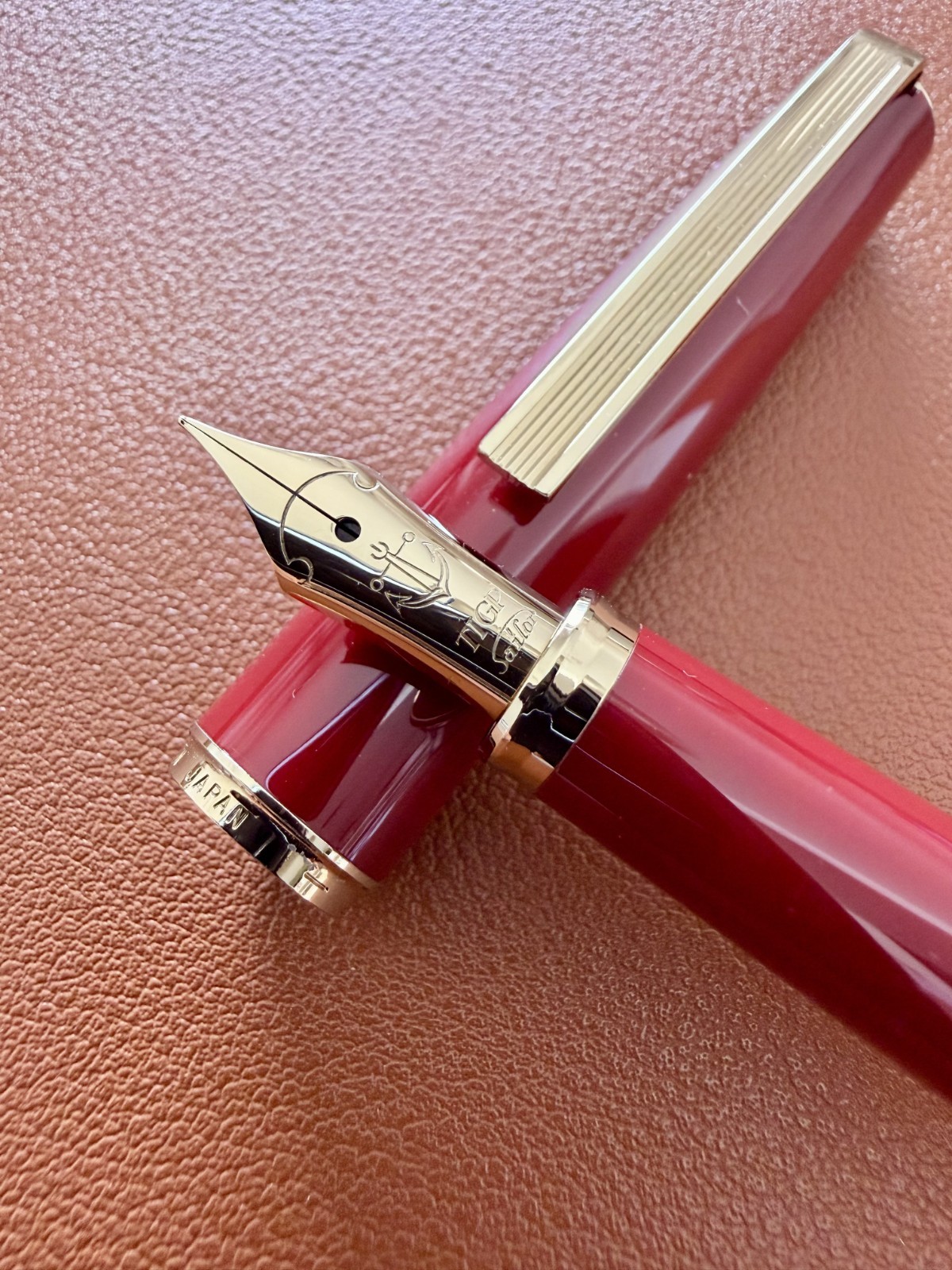 [Mint] Sailor Young Profit Fountain Pen Bordeaux Maroon Gold TIGP Nib Japan