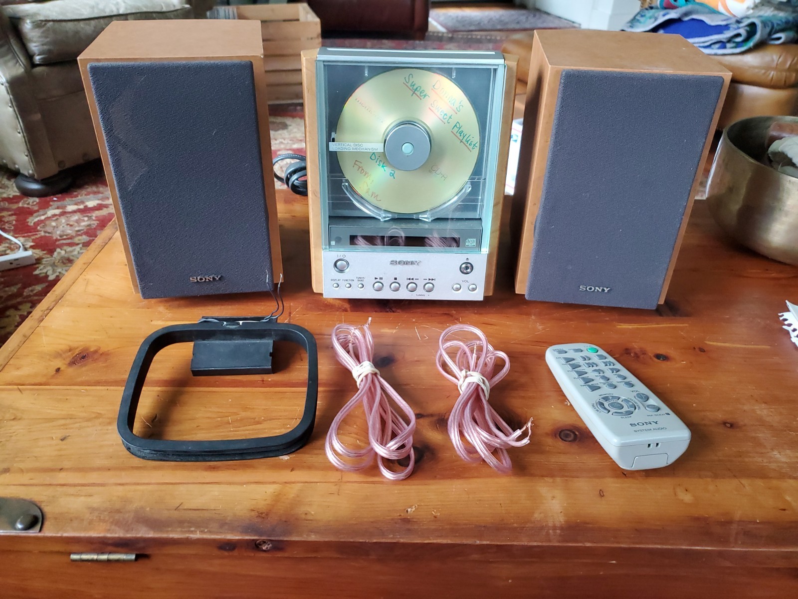 Vintage Sony CMT-EX1 Vertical-Loading Glass Front CD Player FOR REPAIR Vintage Sony CMT-EX1 Vertical-Loading Glass Front CD Player FOR REPAIR