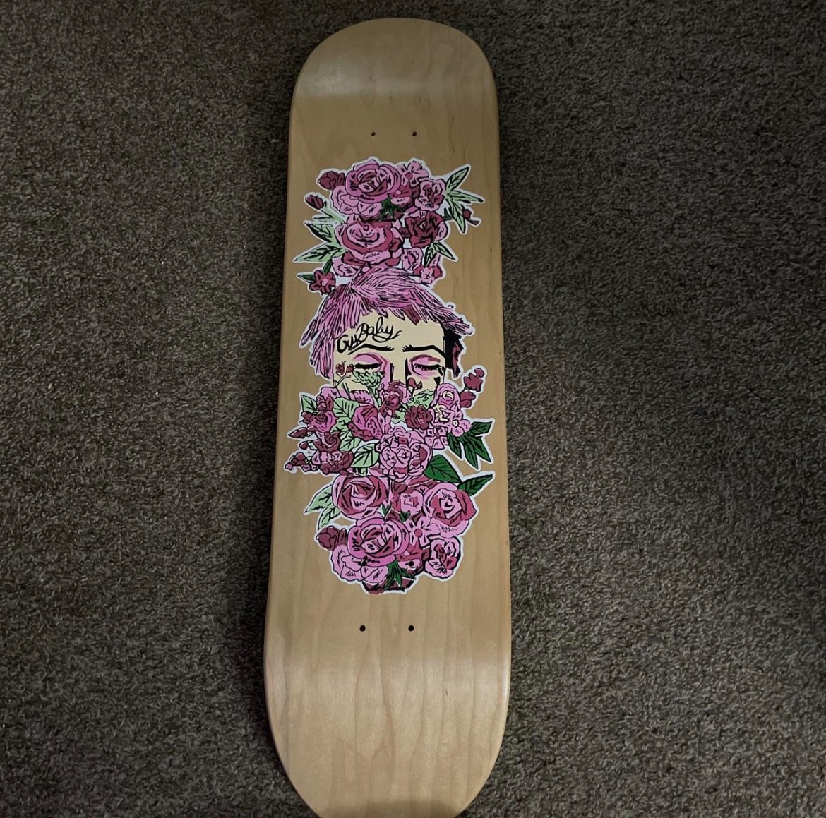 lil peep roses skateboard limited edition lil peep roses skateboard limited edition