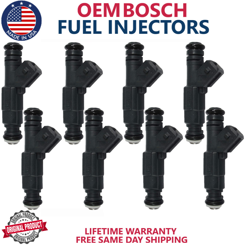 x8 NEW OEM BOSCH Fuel Injectors For 1997 Ford F-250 HD 7.5L V8  #0280155931